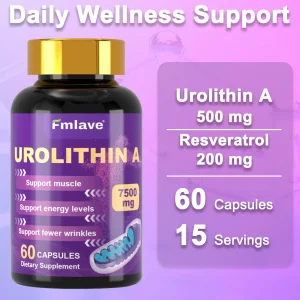 Urolithin A Supplement with Trans-Resveratrol; Ubiquinol