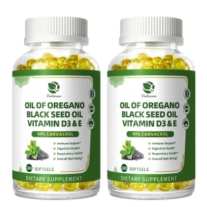 Organic Oregano Oil Capsule with Black Seed Oil